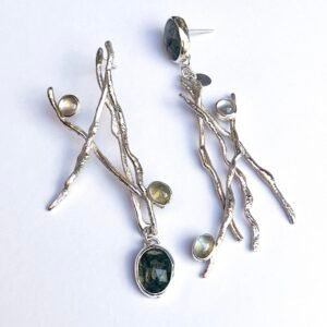 "Ramas de Luz" en plata y Piedras Naturales